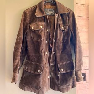 Vintage “The Tannery” leather coat.
